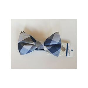 NWT RYAN SEACREST DISTINCTION Mens Blue Check Bow Tie